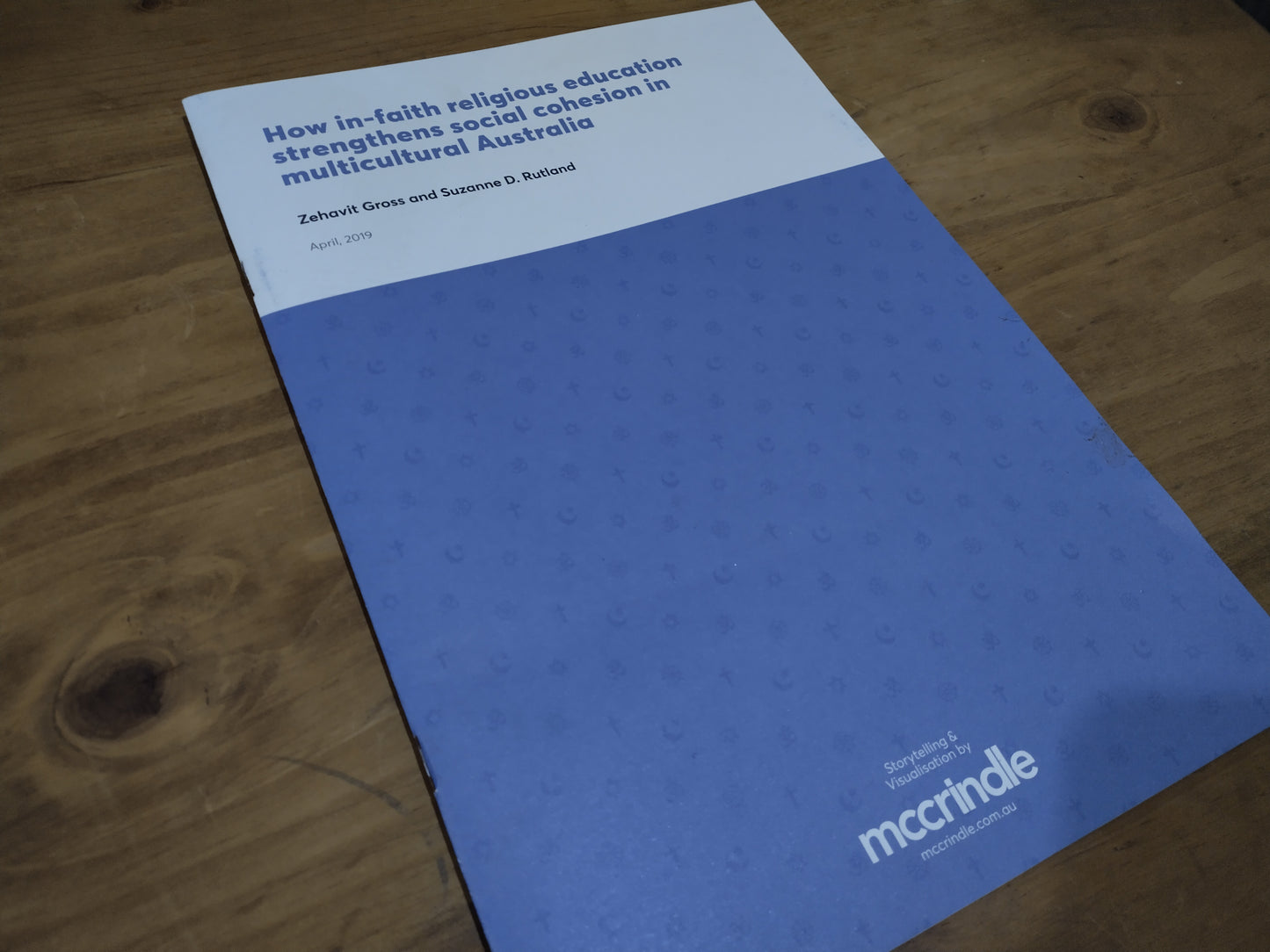 How in-faith religious education strengthens social cohesion in multicultural Australia booklet
