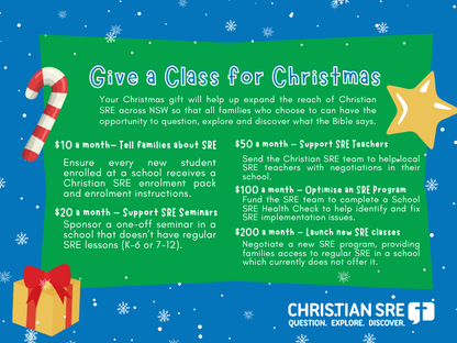 Give a Class for Christmas