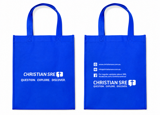 Christian SRE tote bags